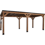 Backyard Discovery Arcadia Cedar Wood Outdoor Gazebo Pavilion