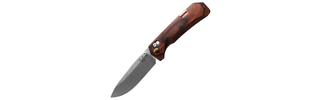 Benchmade Grizzly Creek EDC Knife with Wood Handle
