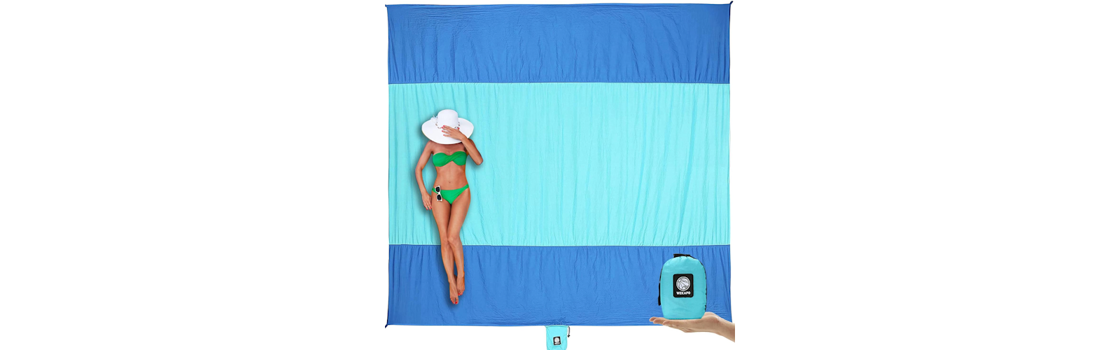 WEKAPO Beach Blanket Sandproof Waterproof Extra Large Beach Mat