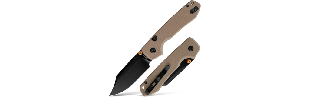 Vosteed Raccoon 2.0 Bowie EDC Pocket Knife Stonewash Blade