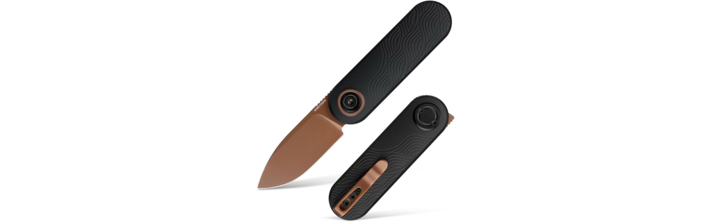 Vosteed Corgi V EDC Pocket Knife Copper Dune Blade V Anchor Lock