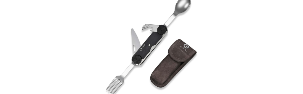 CIVIVI Partake 4 in 1 Camping Utensil Knife Fork Spoon Opener