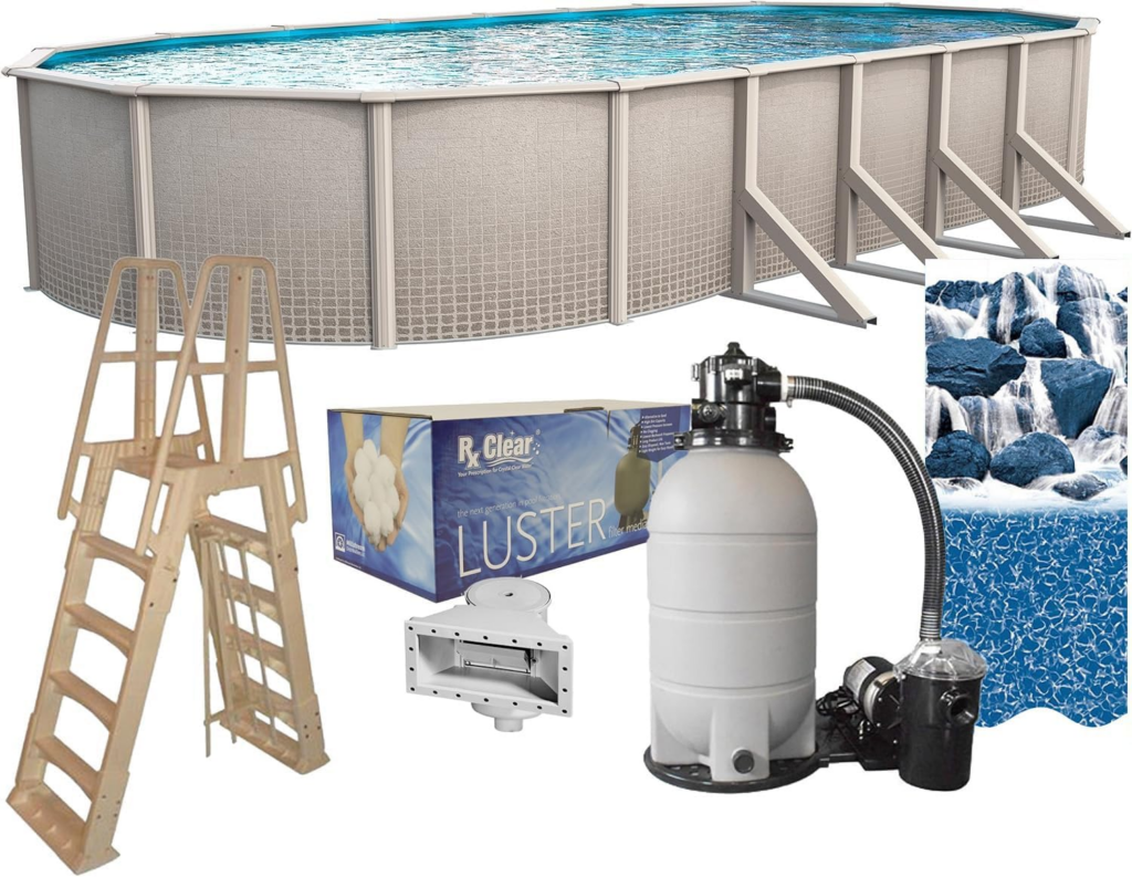 Lake Effects Oval Above Ground Swimming Pool