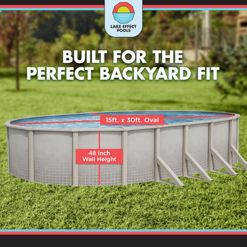 Lake Effects Oval Above Ground Swimming Pool