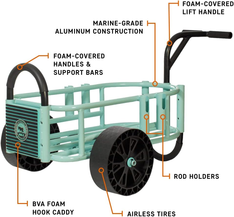 Bote Mule Marine Grade Fishing Cart Wagon