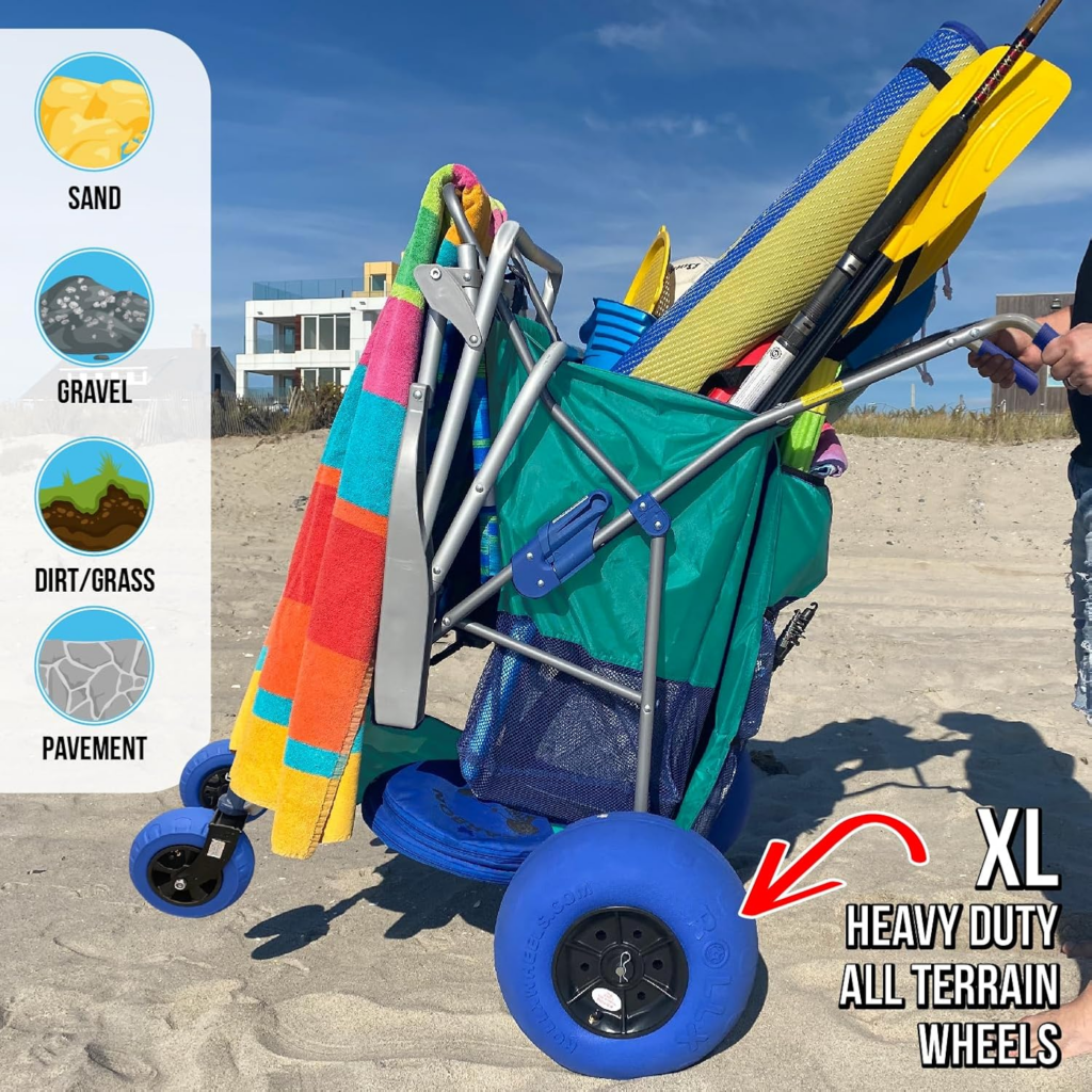 Rollx Balloon Wheeled Beach Cart Wagon