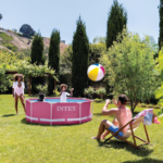 INTEX Metal Frame Above Ground Pink Kids Pool