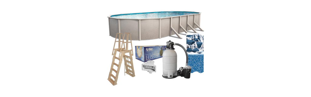 Lake Effects Oval Above Ground Swimming Pool