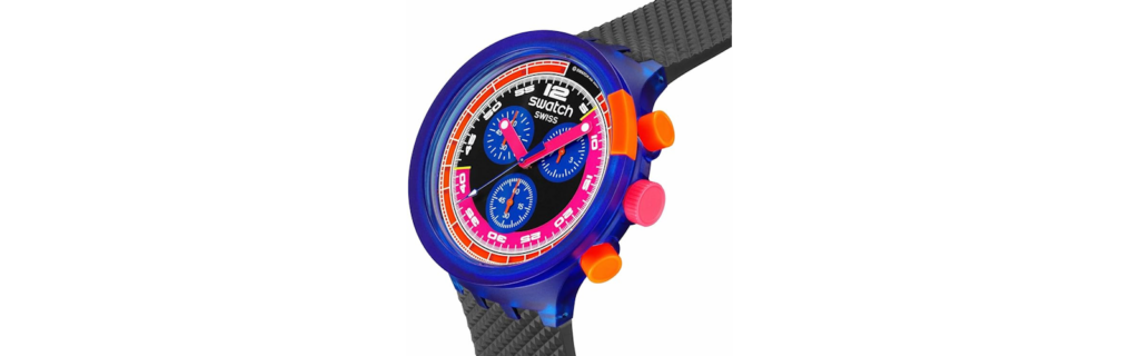 Swatch Watch Big Bold Chrono Neon Jelly