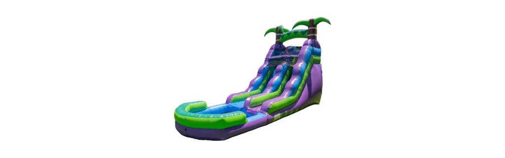 HeroKiddo 16ft Tropical Inflatable Water Slide Pool