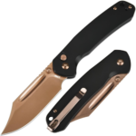CJRB Pyrite Pocket Knife Folding Knife Steel Rose