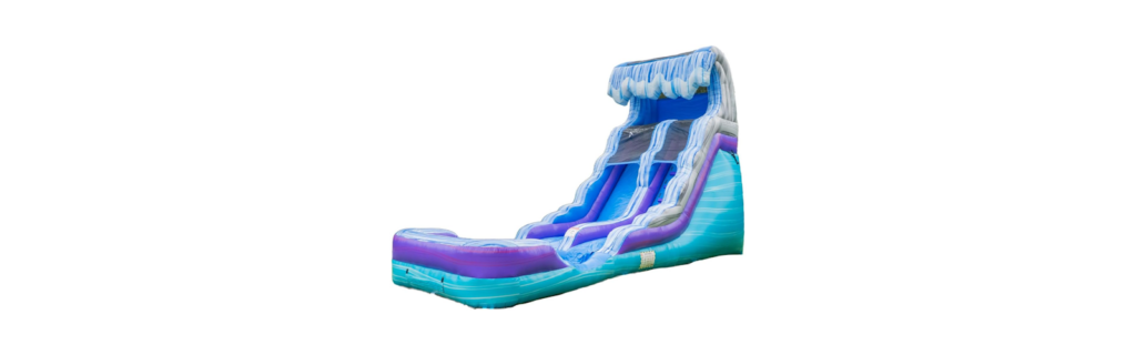 HeroKiddo 16ft Tall Ocean Wave Inflatable Water Slide